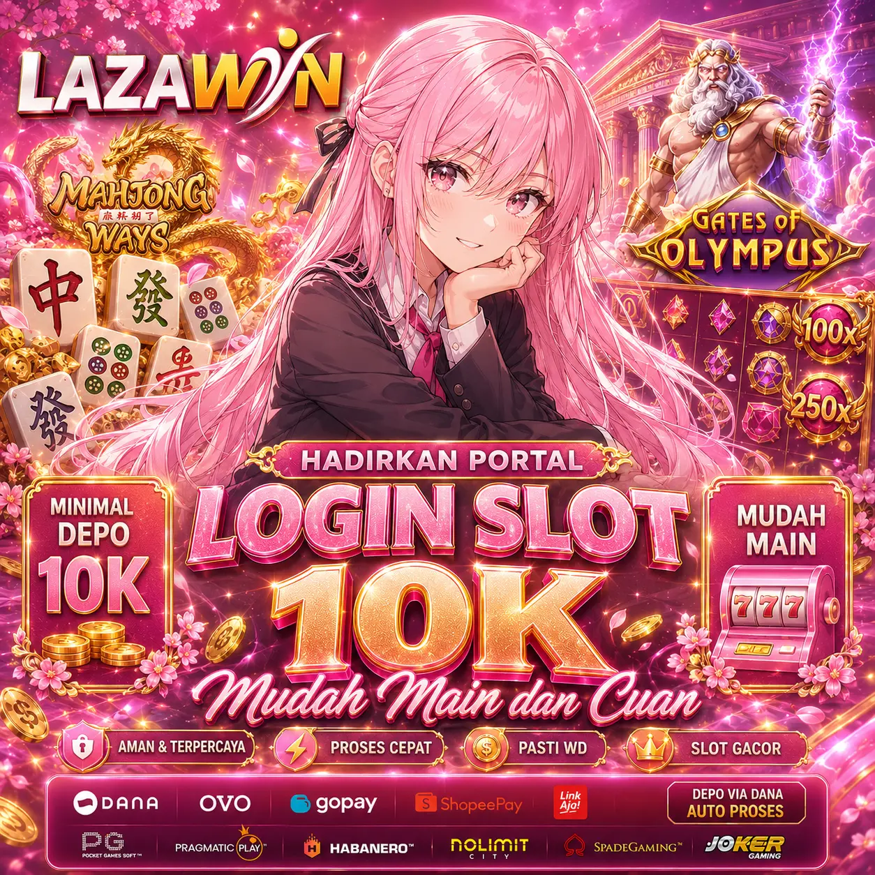 LAZAWIN ⭐️Hadirkan Portal Login Slot 10K Mudah Main dan Cuan